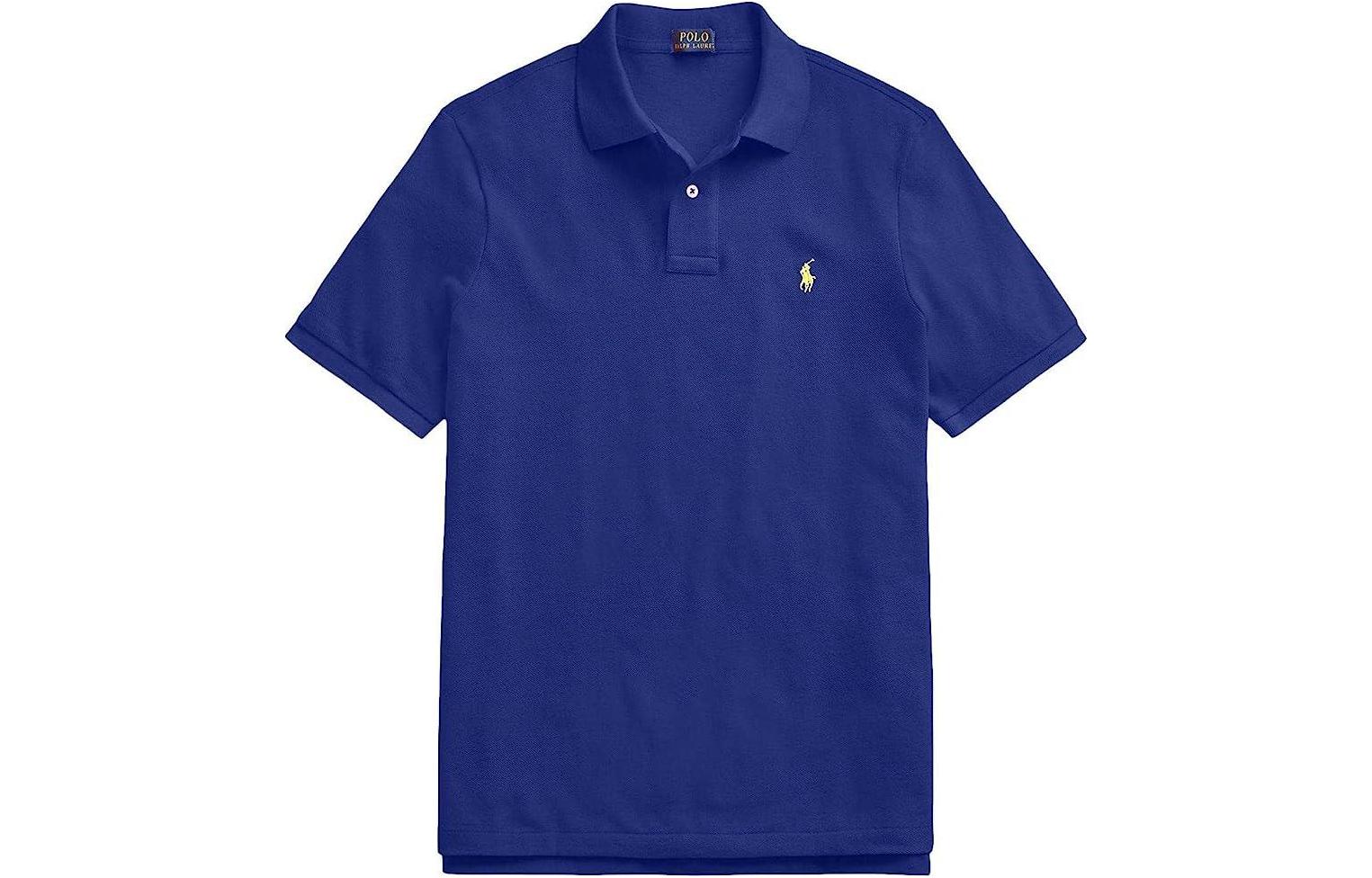 Поло Ralph Lauren Мужская Синяя — фото 2