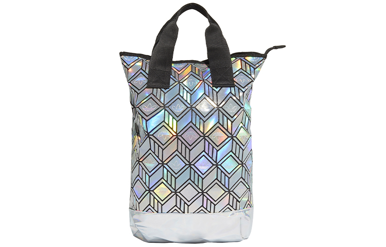 

Сумка-рюкзак из искусственной кожи унисекс регулярного размера ослепительного цвета серебристый Adidas Originals