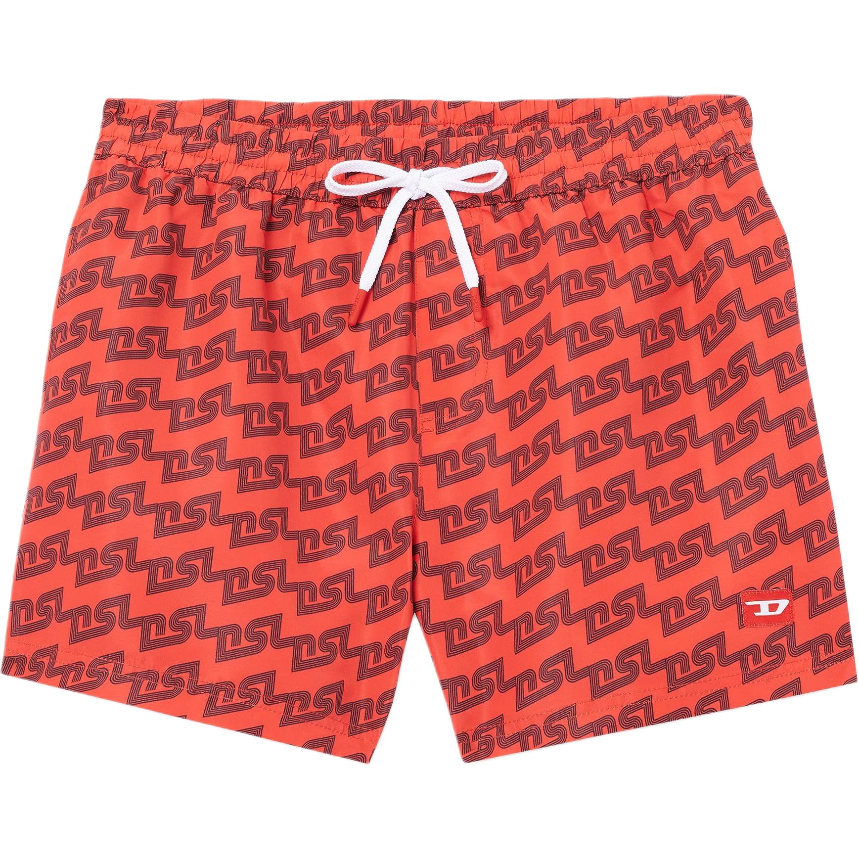 

Diesel Мужские плавки-шорты, красные, средней высоты