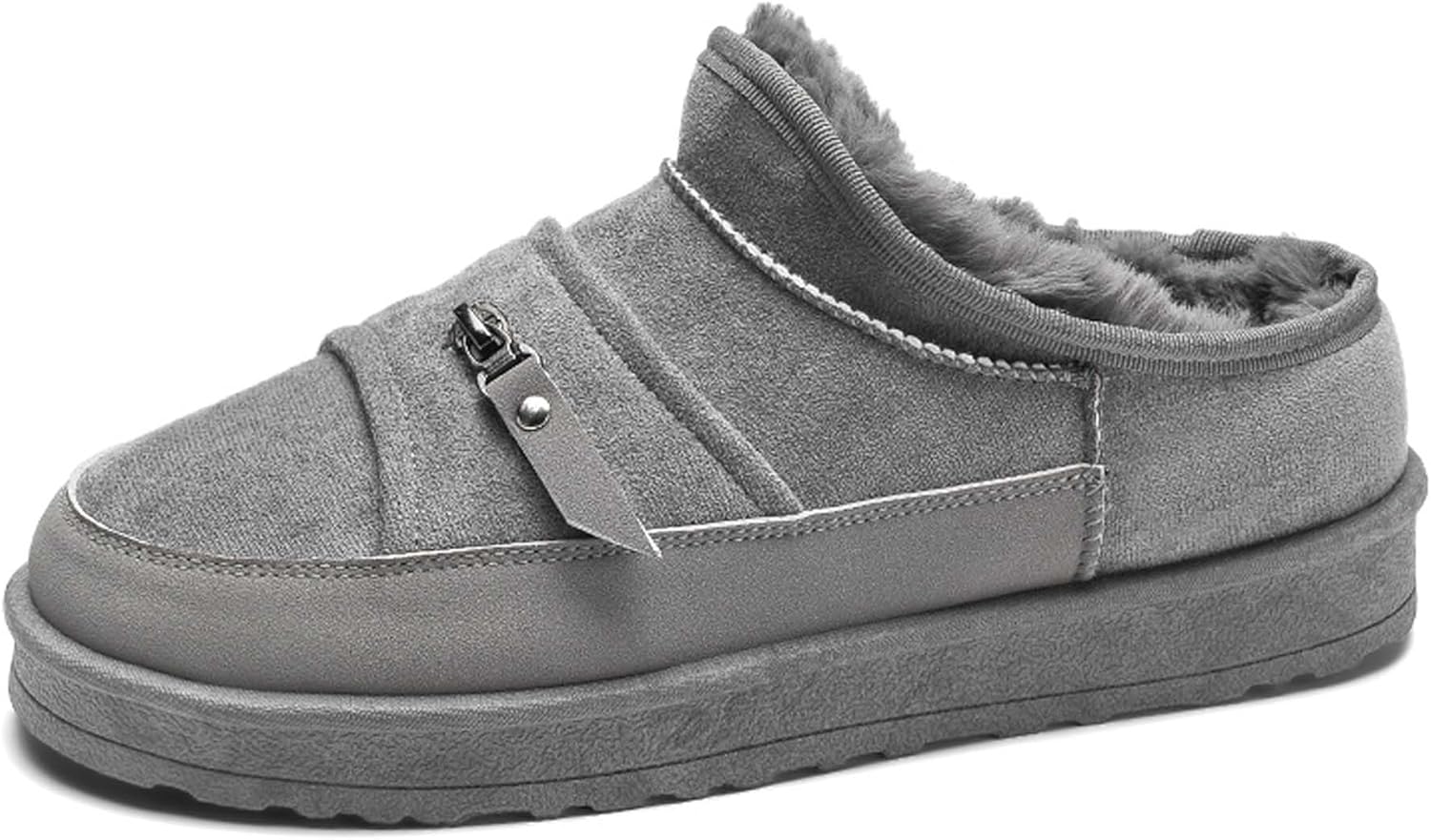 

Мужские зимние домашние тапочки на платформе, мини-башмачки, теплые и уютные хлопковые тапочки Generic, серый