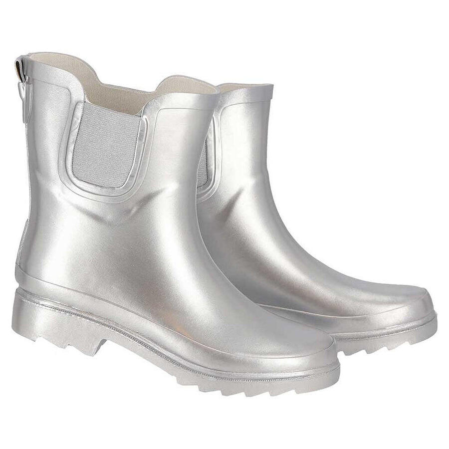 XQ FOOTWEAR Женские сапоги Chelsea Wellington – металлик – 100% резина – фестивальные сапоги — фото 2