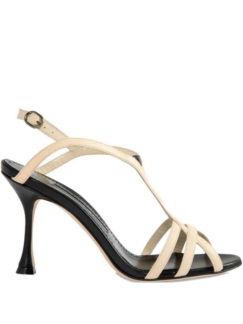 Босоножки Betgieb с ремешками Manolo Blahnik, нейтральный