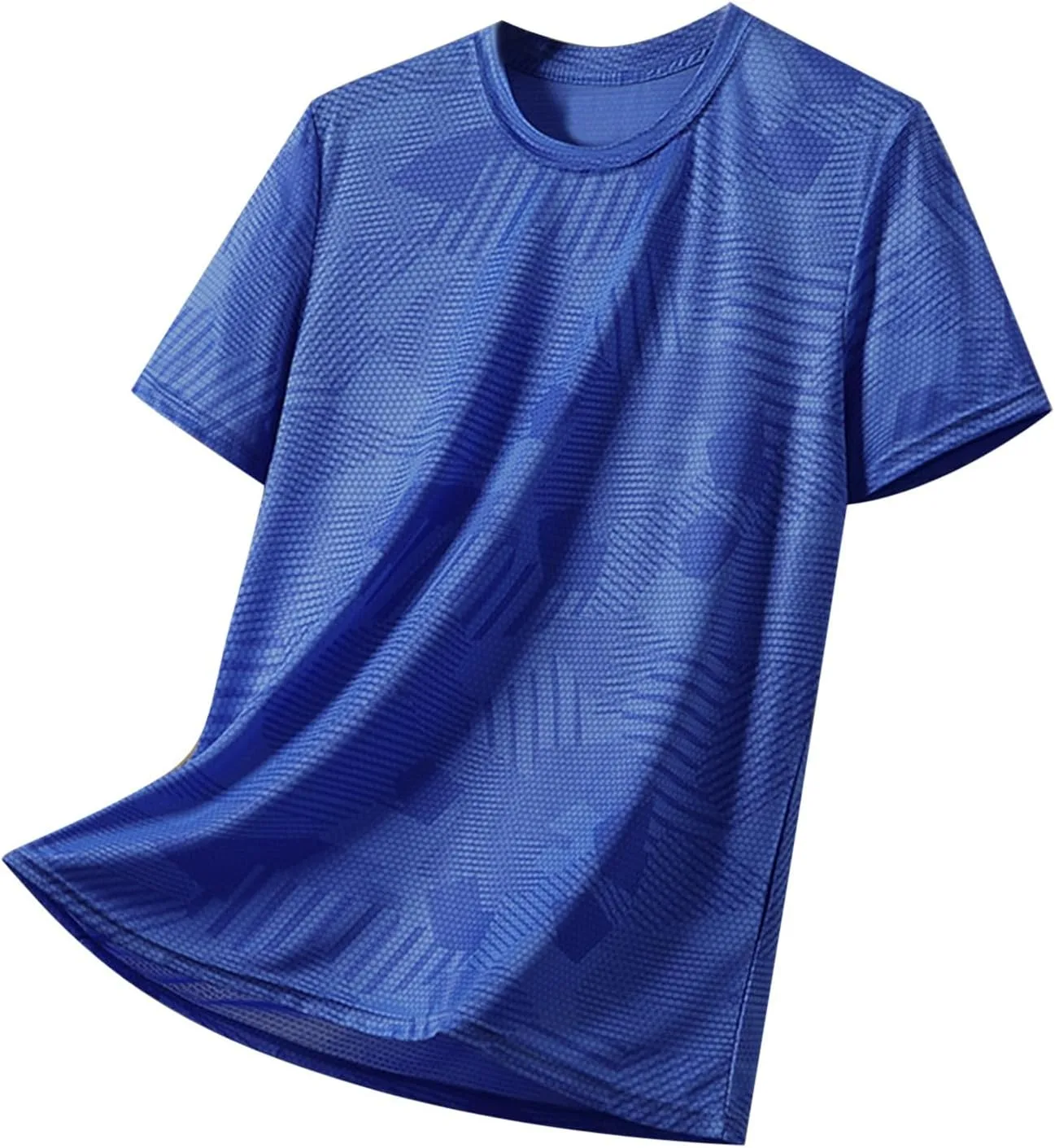 Мужская футболка Ice Silk с коротким рукавом, влагоотводящая