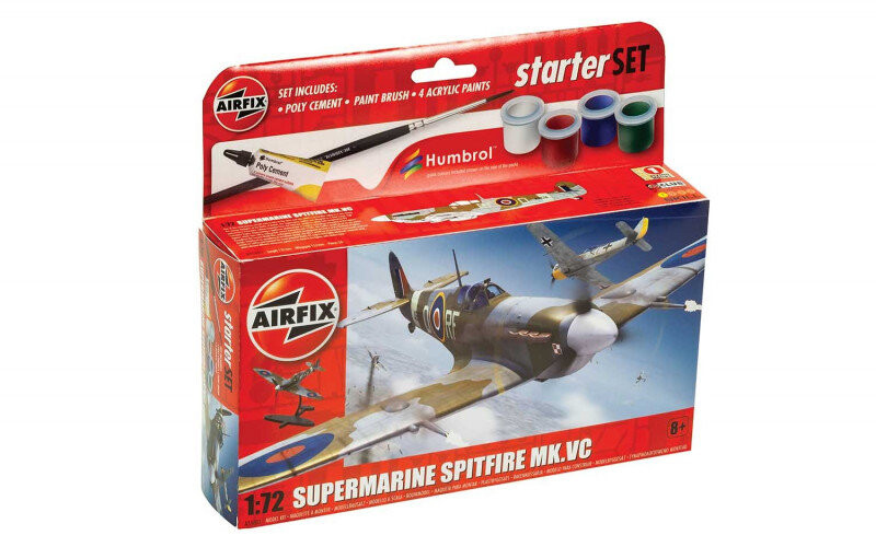 

Airfix, Маленький набор для начинающих Spitfire MkVc (GXP-791845), Комплект модели