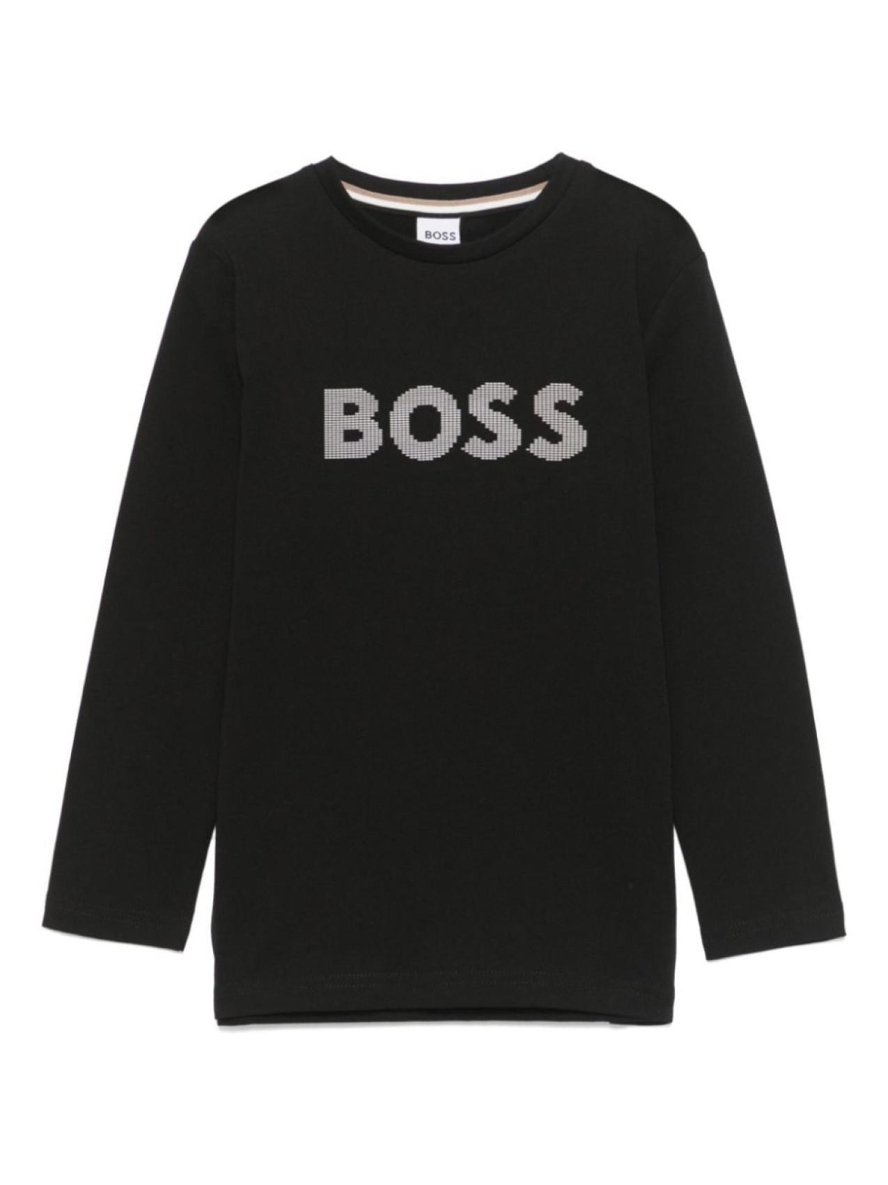 

Футболка с рельефным логотипом BOSS Kidswear, черный