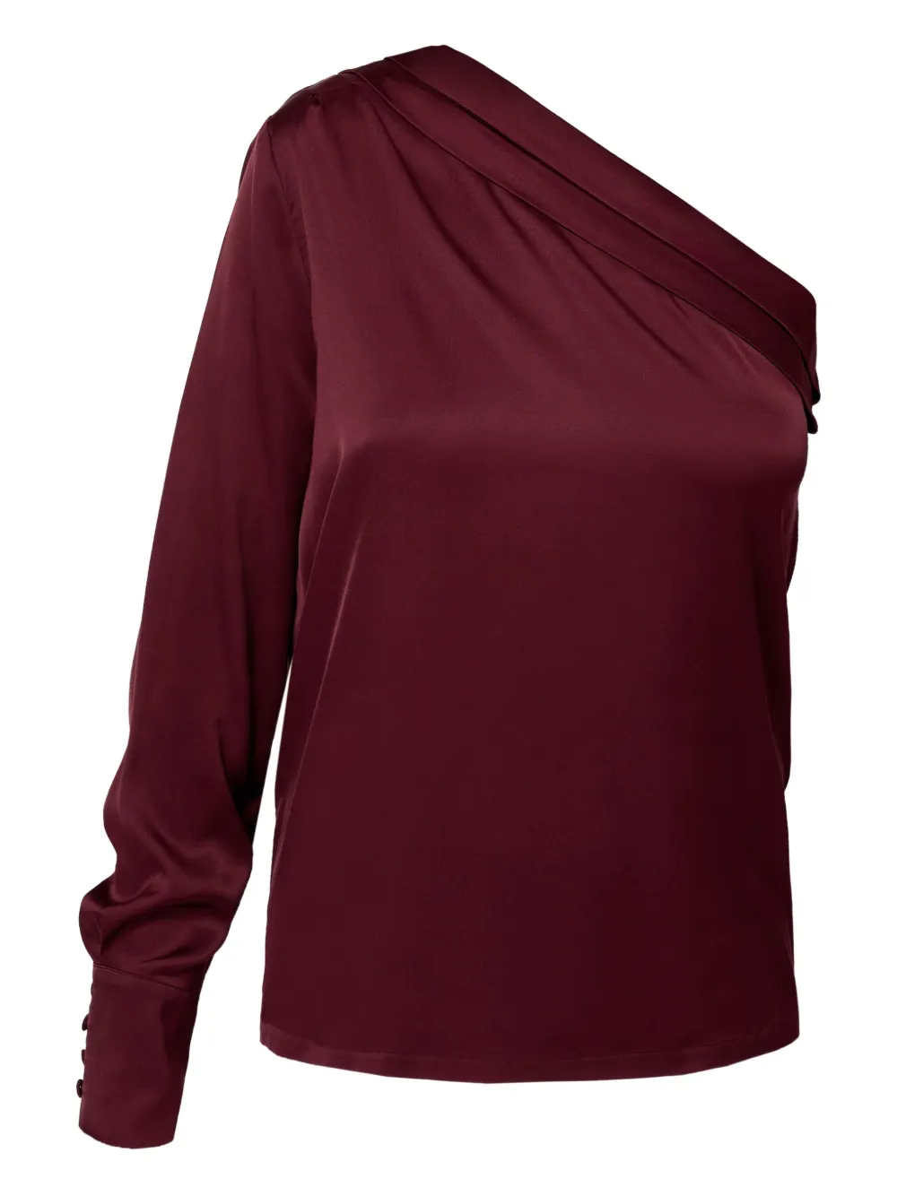 

Блузка на одно плечо с пуговицами Amalin, красный