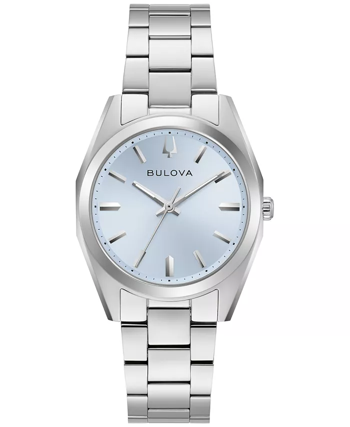 

Женские классические часы Surveyor с серебристым браслетом 22.7 мм Bulova