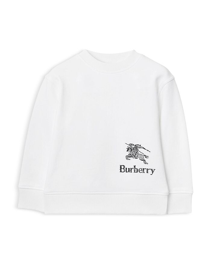 

Толстовка Burberry для девочек с надписью Little Kid, Big Kid, белый