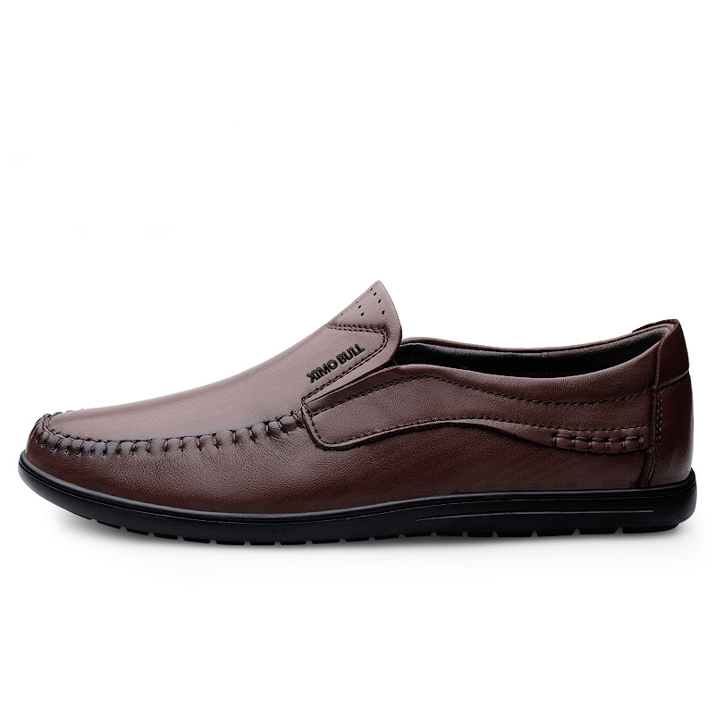 

XIMO BULL Мужские повседневные туфли черно-красно-коричневые, цвет Red Brown