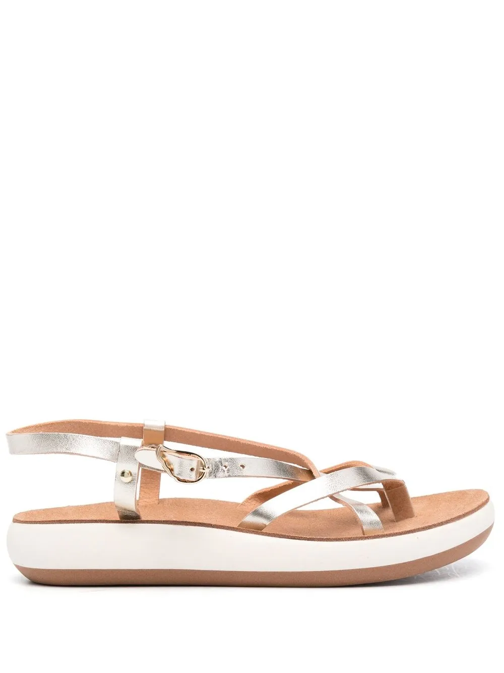 Сандалии с перекрестными ремешками Ancient Greek Sandals, золотой