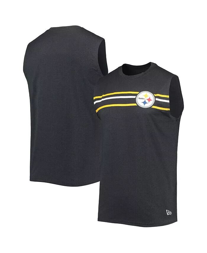 

Мужская черная майка без рукавов с начесом Pittsburgh Steelers New Era