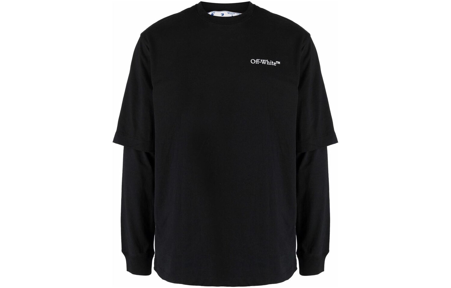 

Футболка мужская Off-White многослойная, черный