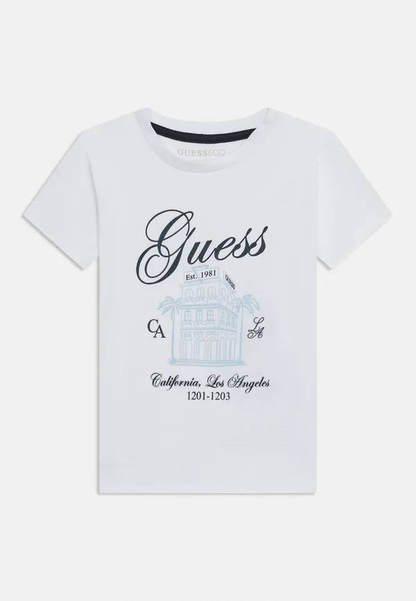 Детская футболка унисекс с принтом Guess, Pure White — фото 3