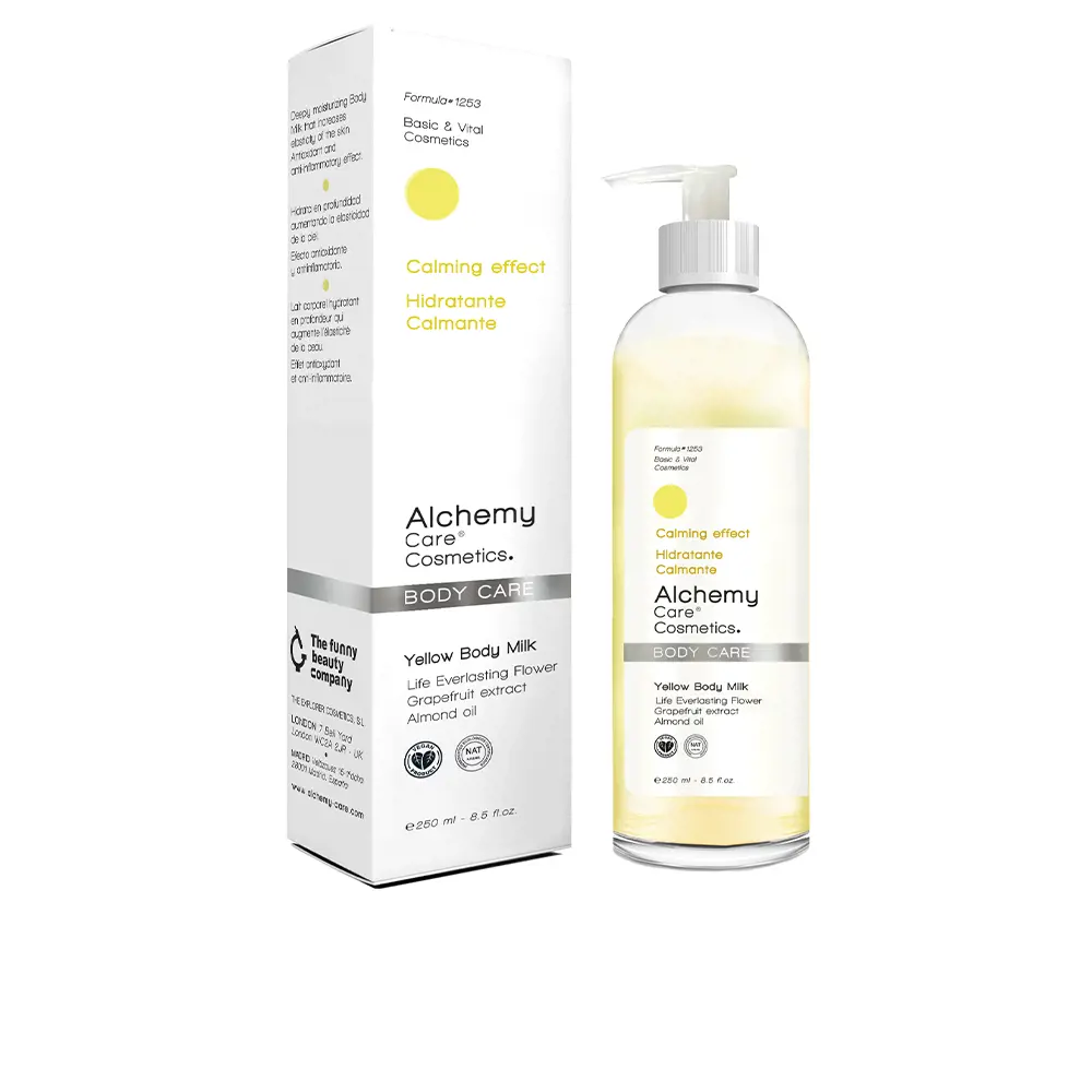 

Молочко для тела Body care yellow body milk Alchemy Care Cosmetics, 250 мл.