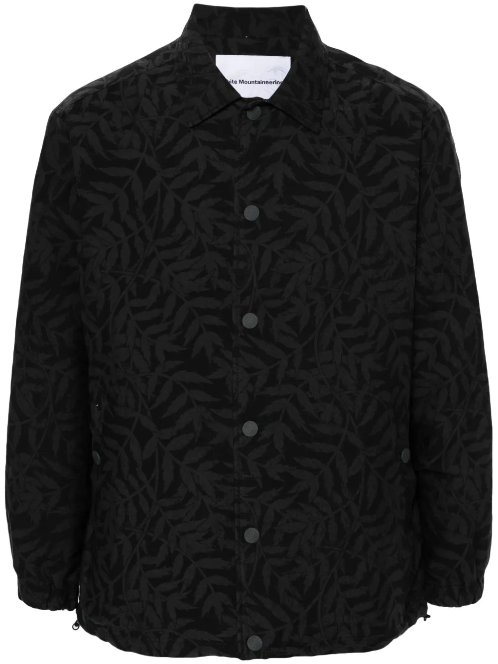 

Жаккардовая куртка-рубашка White Mountaineering, серый