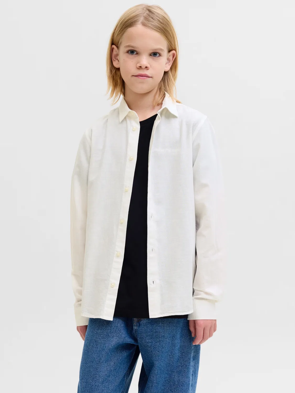 Рубашка на пуговицах стандартного кроя 'JREBMOSS' Jj Rebel, White — фото 4