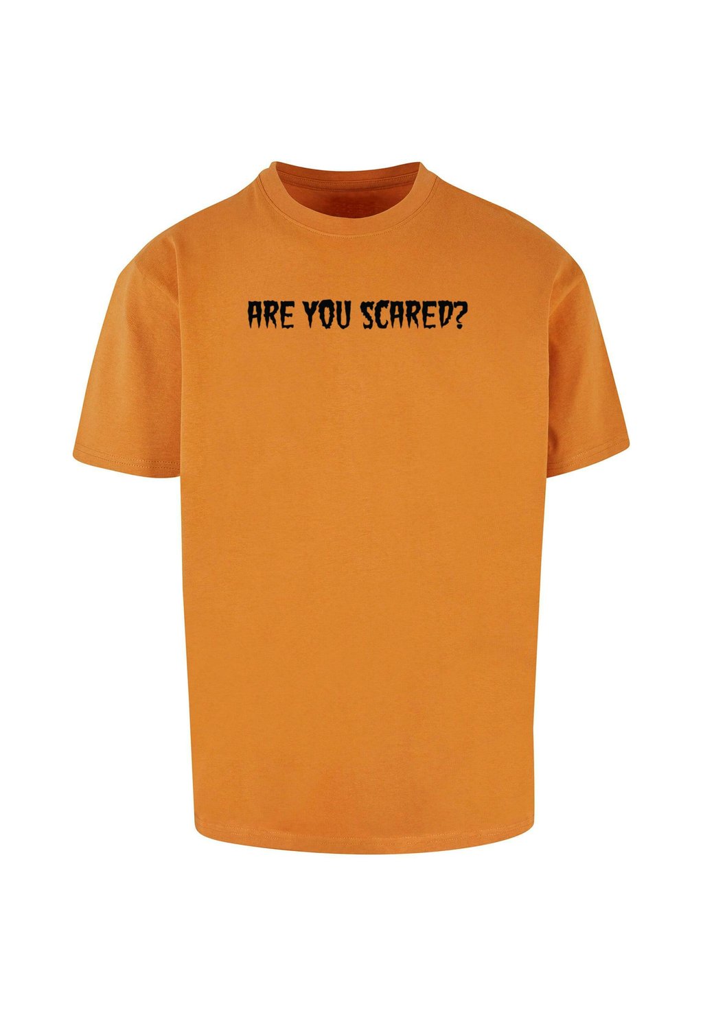 

Футболка с принтом HALLOWEEN ARE YOU SCARED TEE Merchcode, оранжевый