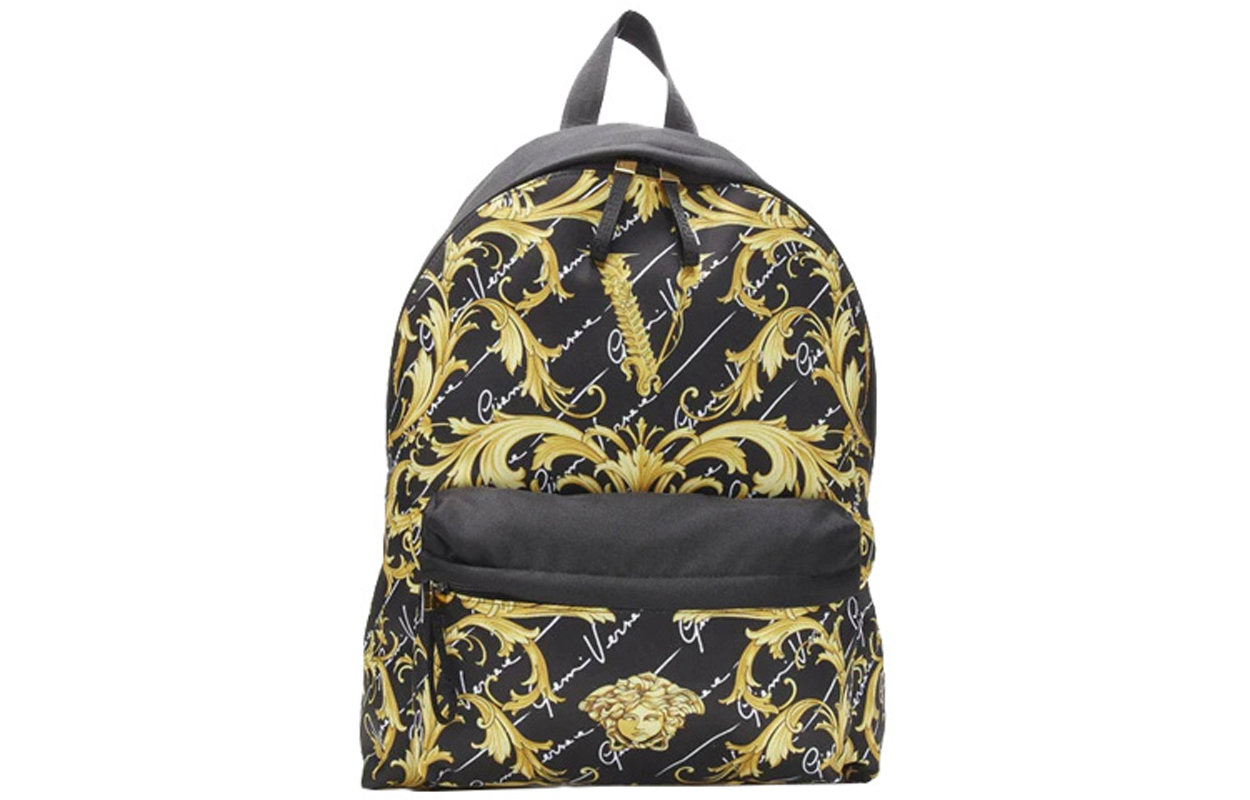 

VERSACE Нейлоновый рюкзак унисекс черный