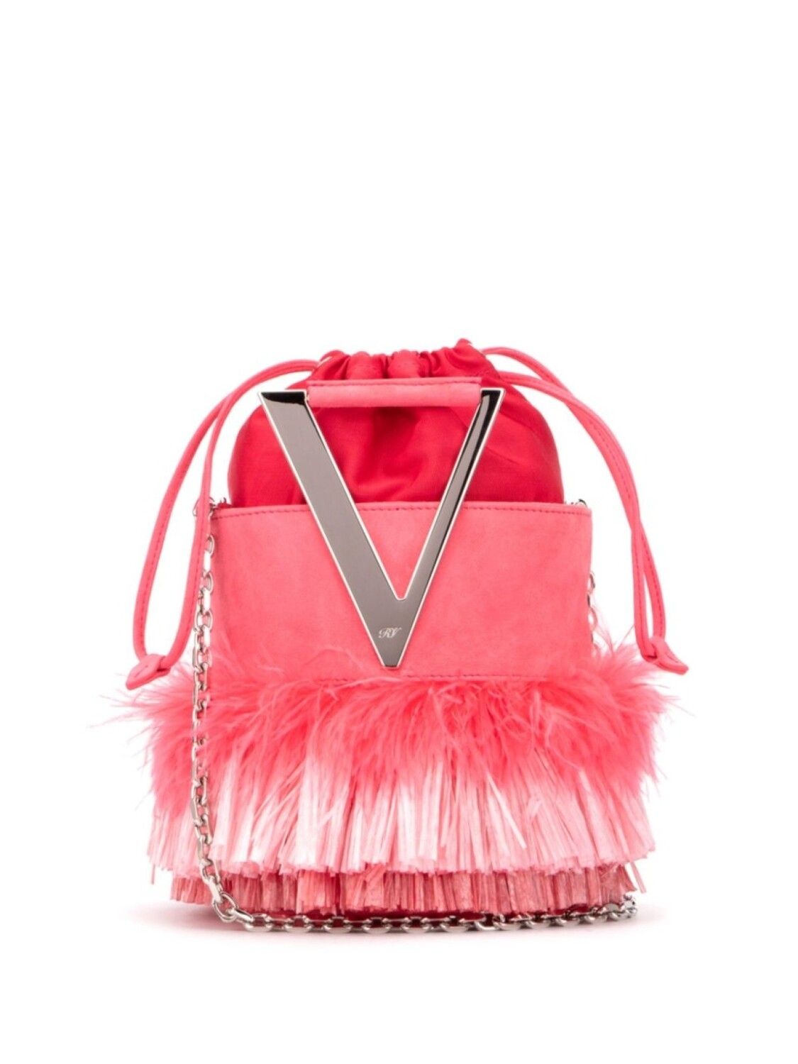 

Roger Vivier мини-сумка-ведро Tiki Viv RV, розовый