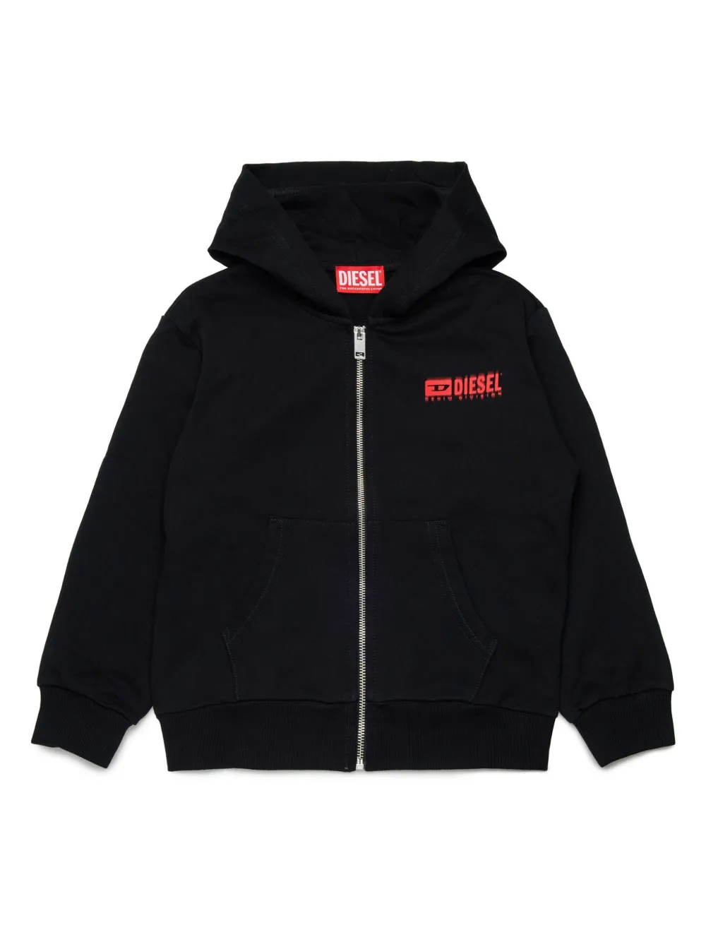 

Худи на молнии Diesel Kids, черный