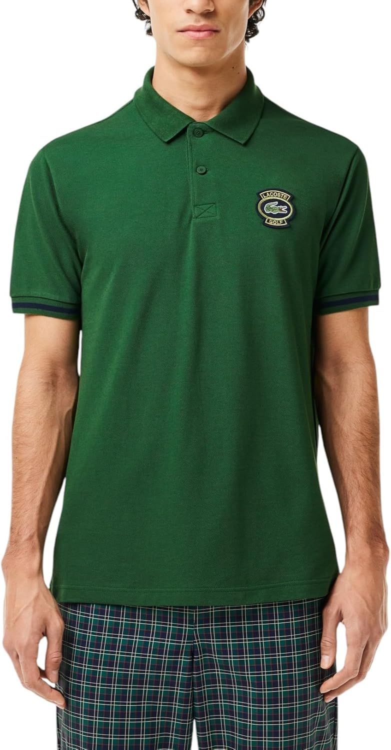 

Lacoste мужская спортивная классическая футболка поло с UV-защитой для гольфа, Green, Зеленый, Lacoste мужская спортивная классическая футболка поло с UV-защитой для гольфа, Green