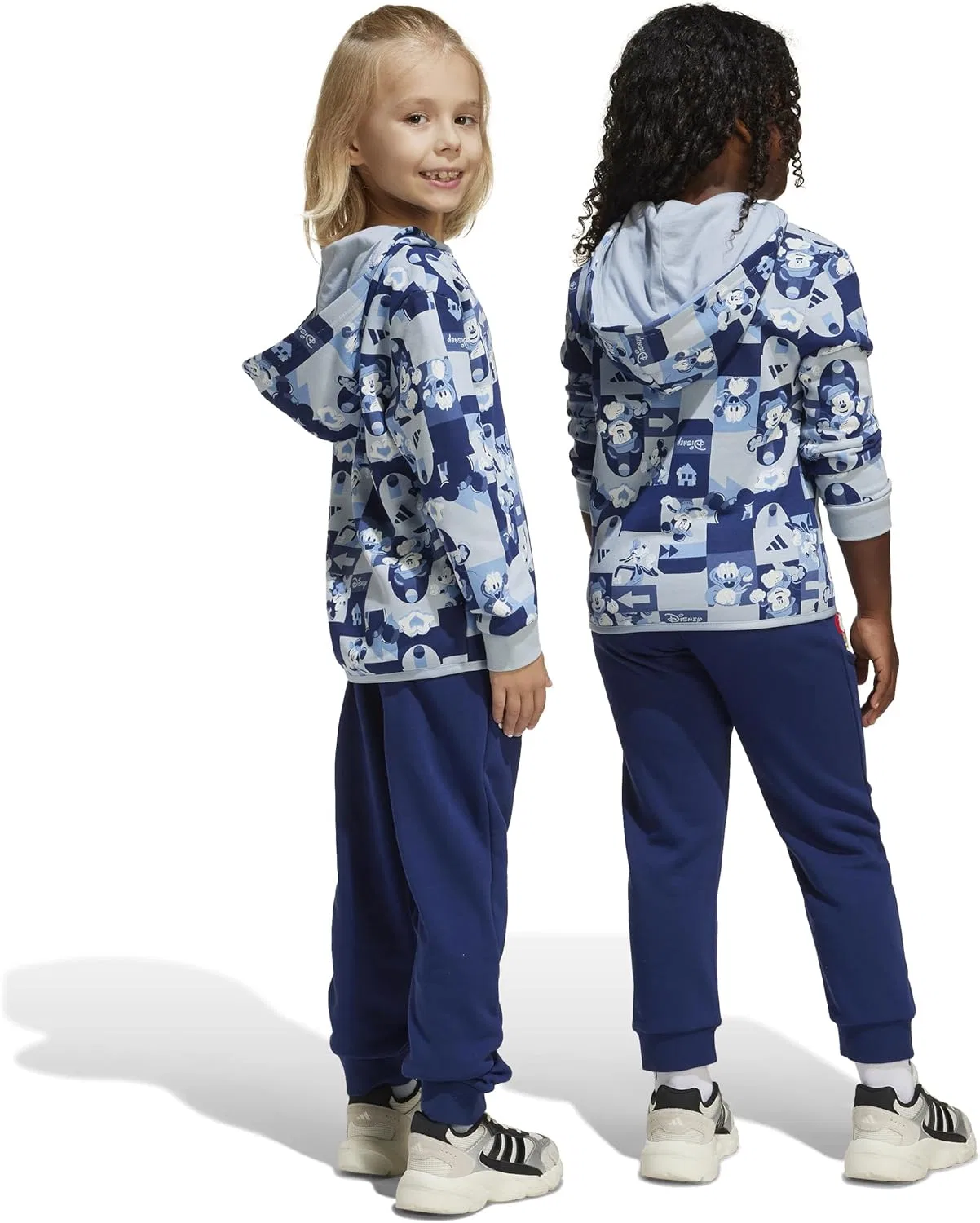 Adidas Originals Детский спортивный костюм Adidas с изображением Микки Мауса от Disney, Wonder Blue Melange/Multicolor — фото 4