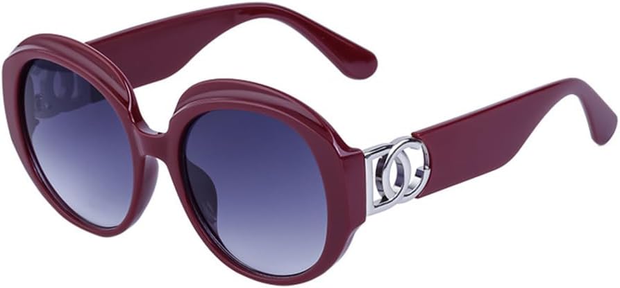 

Солнцезащитные очки в стиле стимпанк, овальные, увеличенного размера, для женщин, винтажные солнцезащитные очки для мужчин, WTY043, красные, один размер MTZJH, One Color