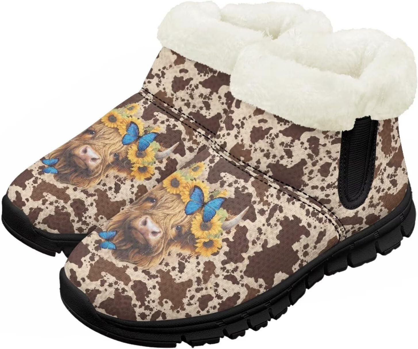 

Детские зимние ботинки для мальчиков и девочек, теплые зимние сапоги с нескользящей подошвой, легкие Chririnla, коричневый