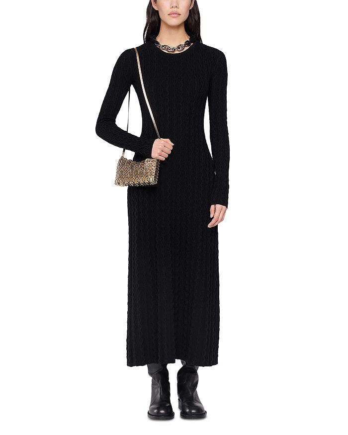 

Шерстяное платье с кашемиром Long Dress Rabanne, черный
