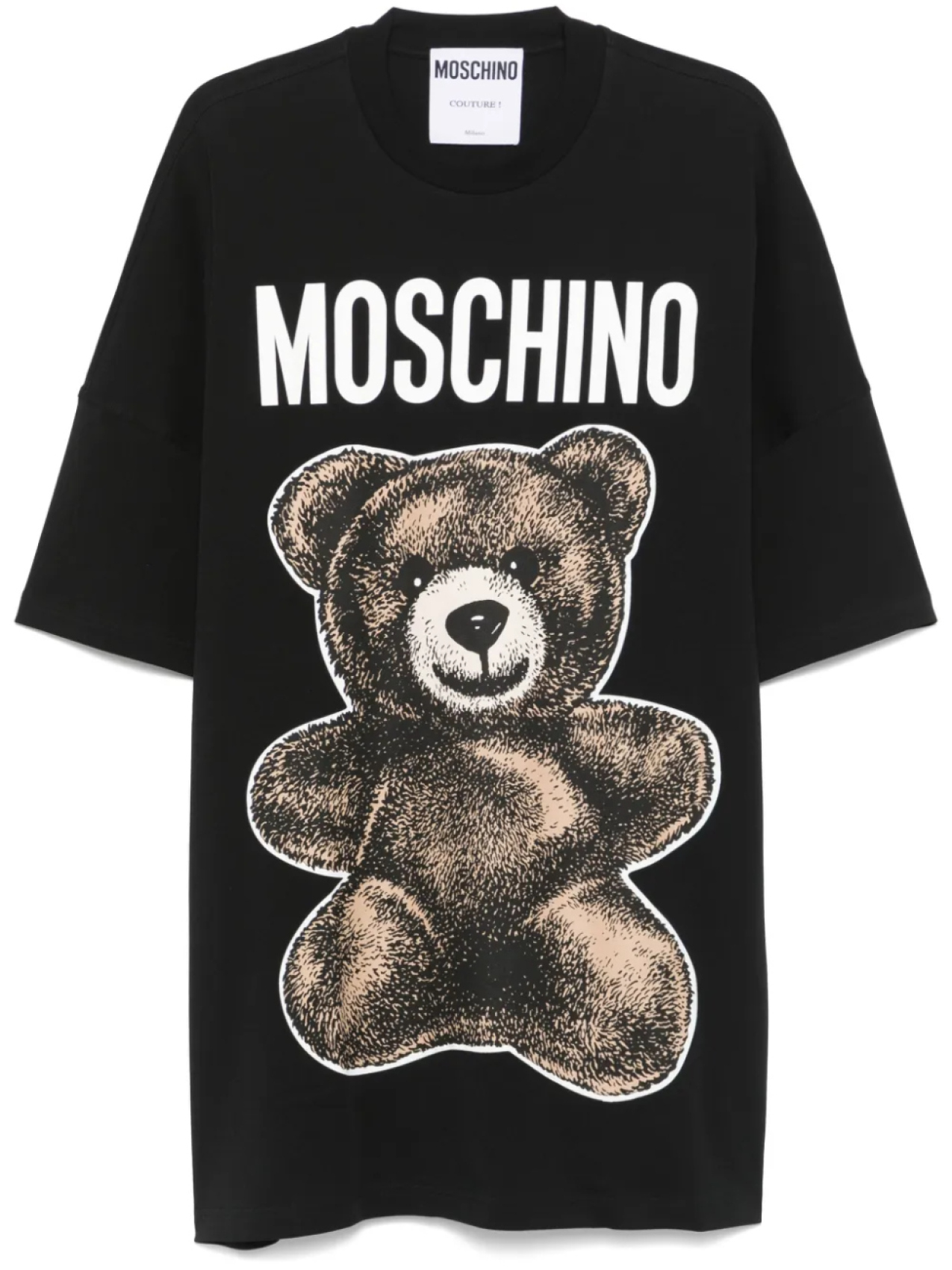 

Moschino футболка Maxi Teddy Bear, черный