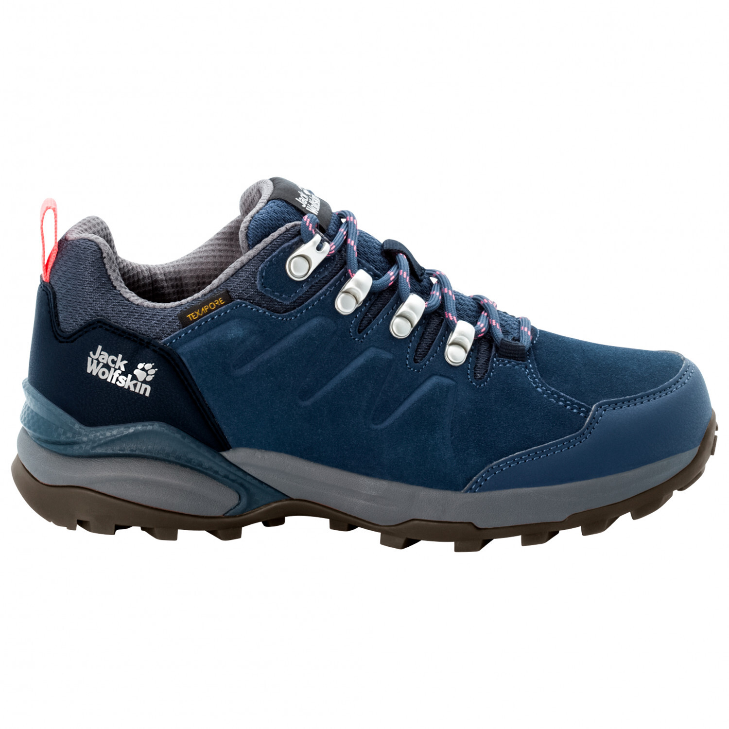 

Мультиспортивная обувь Jack Wolfskin Women's Refugio Texapore Low, цвет Dark Blue/Grey
