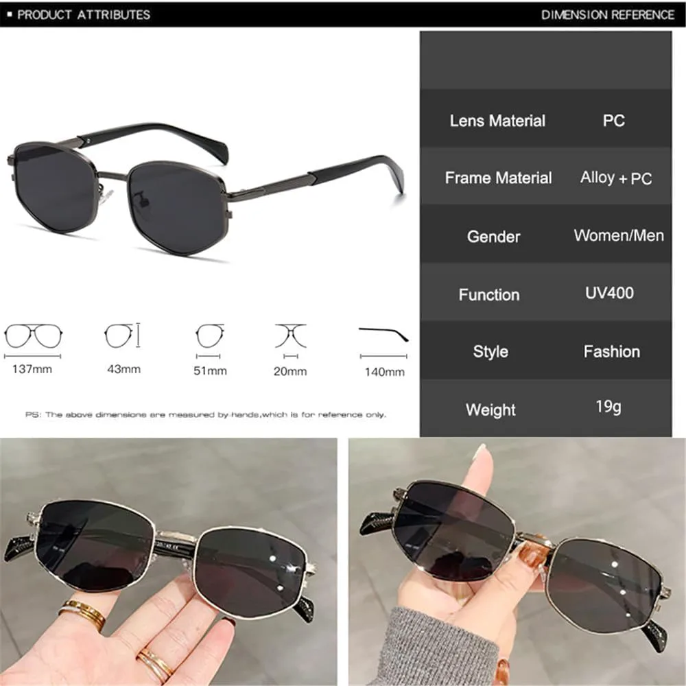 

Металлические женские солнцезащитные очки с градиентным покрытием UV400 для мужчин, для занятий спортом на открытом воздухе, бега и езды generic, Gun Grey