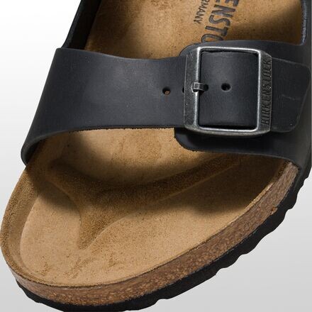 Кожаные сандалии Arizona мужские Birkenstock, цвет Black Oiled Leather — фото 3