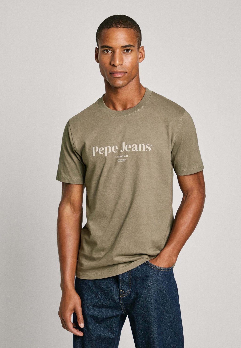 

Футболка с принтом DALE Pepe Jeans, оливковый