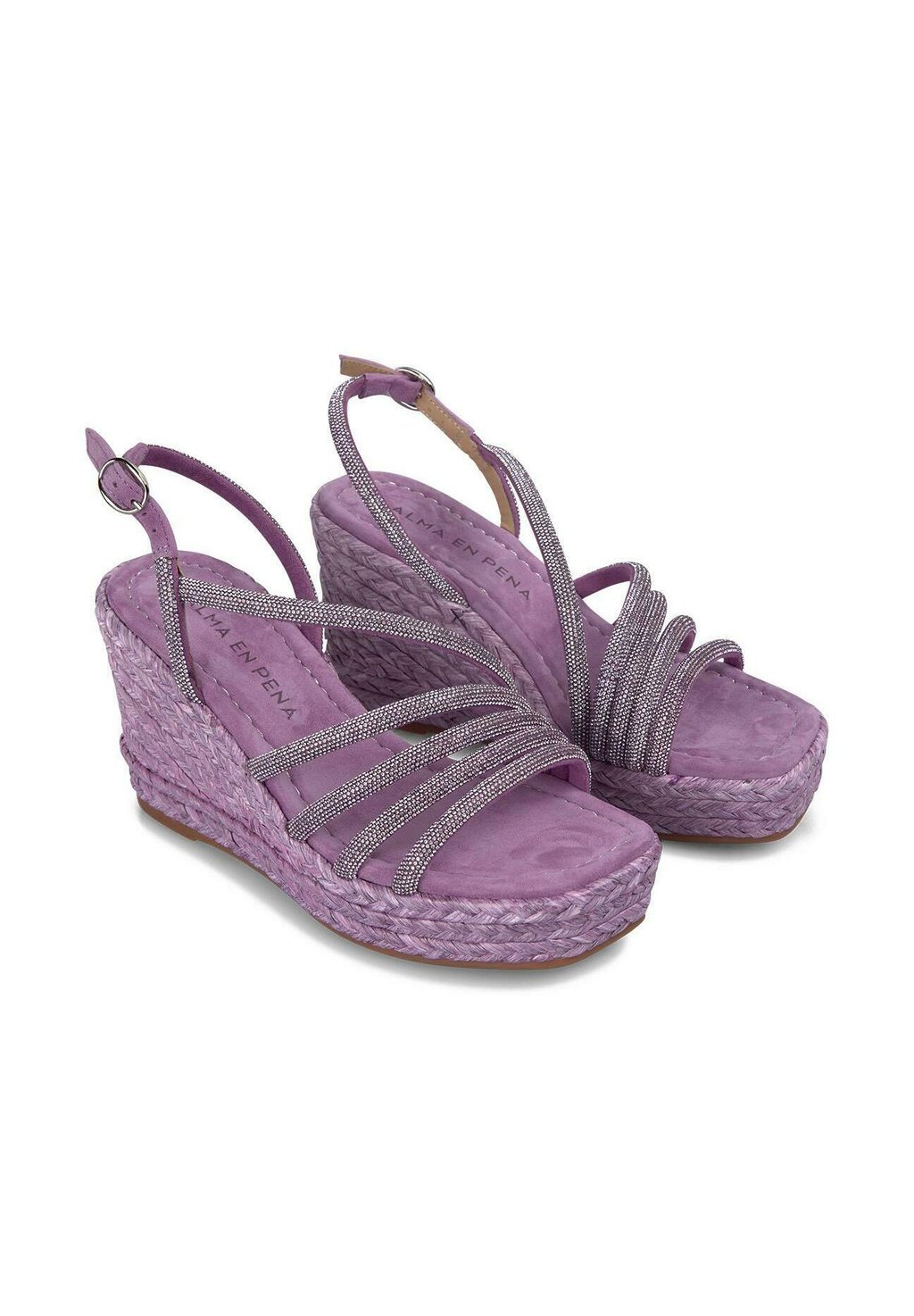 Эспадрильи High heeled sandals Alma en Pena, фиолетовый — фото 3