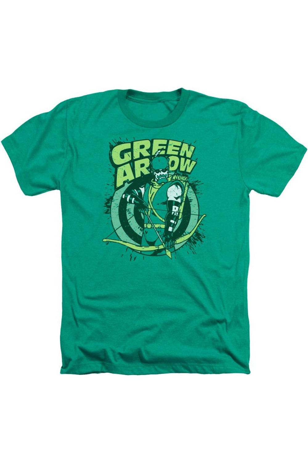 

DC Comics On Target футболка для взрослых Heather Gildan, цвет kelly green