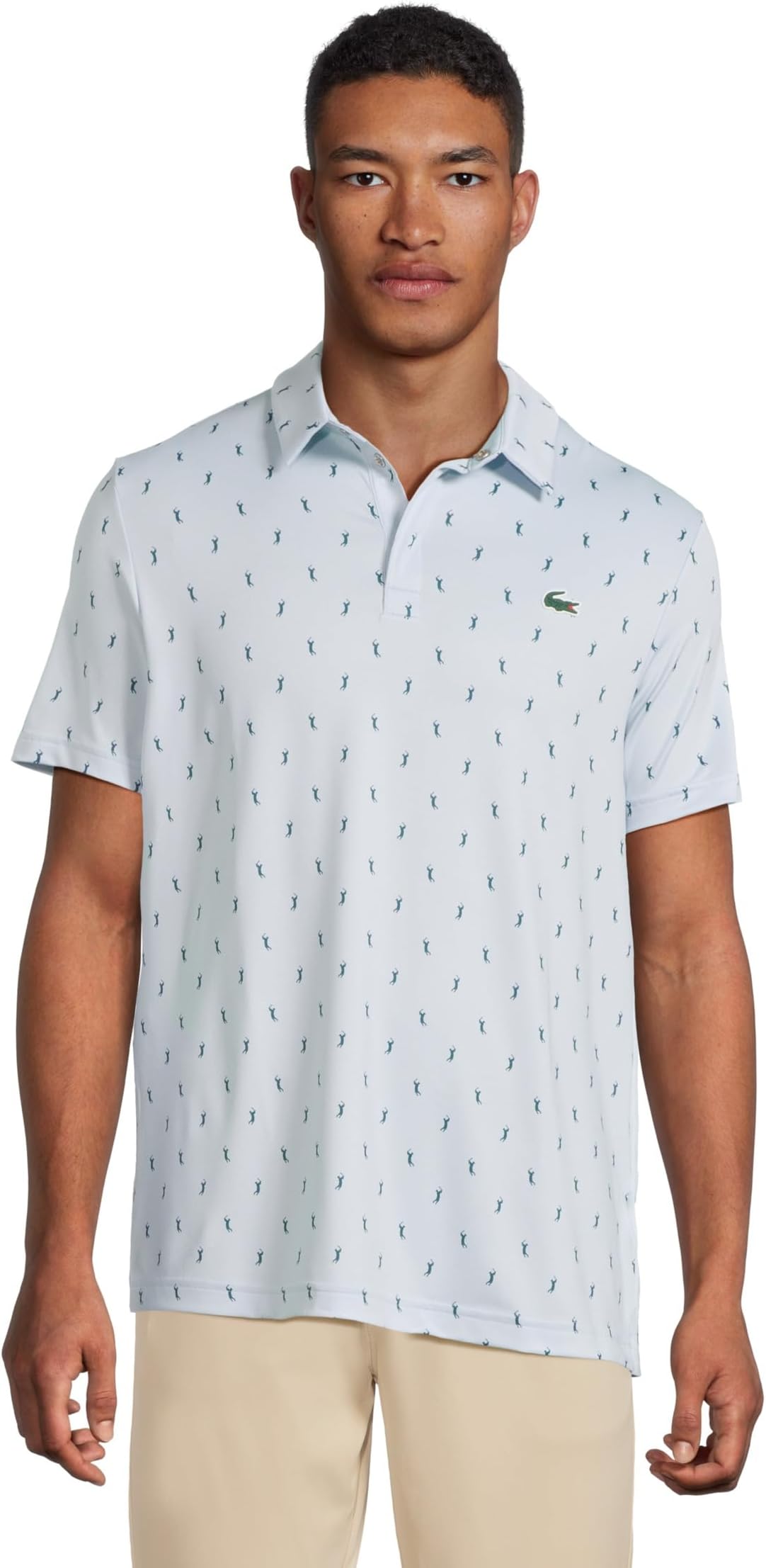 

Футболка Lacoste Regular Fit Uv Protect Golf Polo, цвет Light Blue/Teal