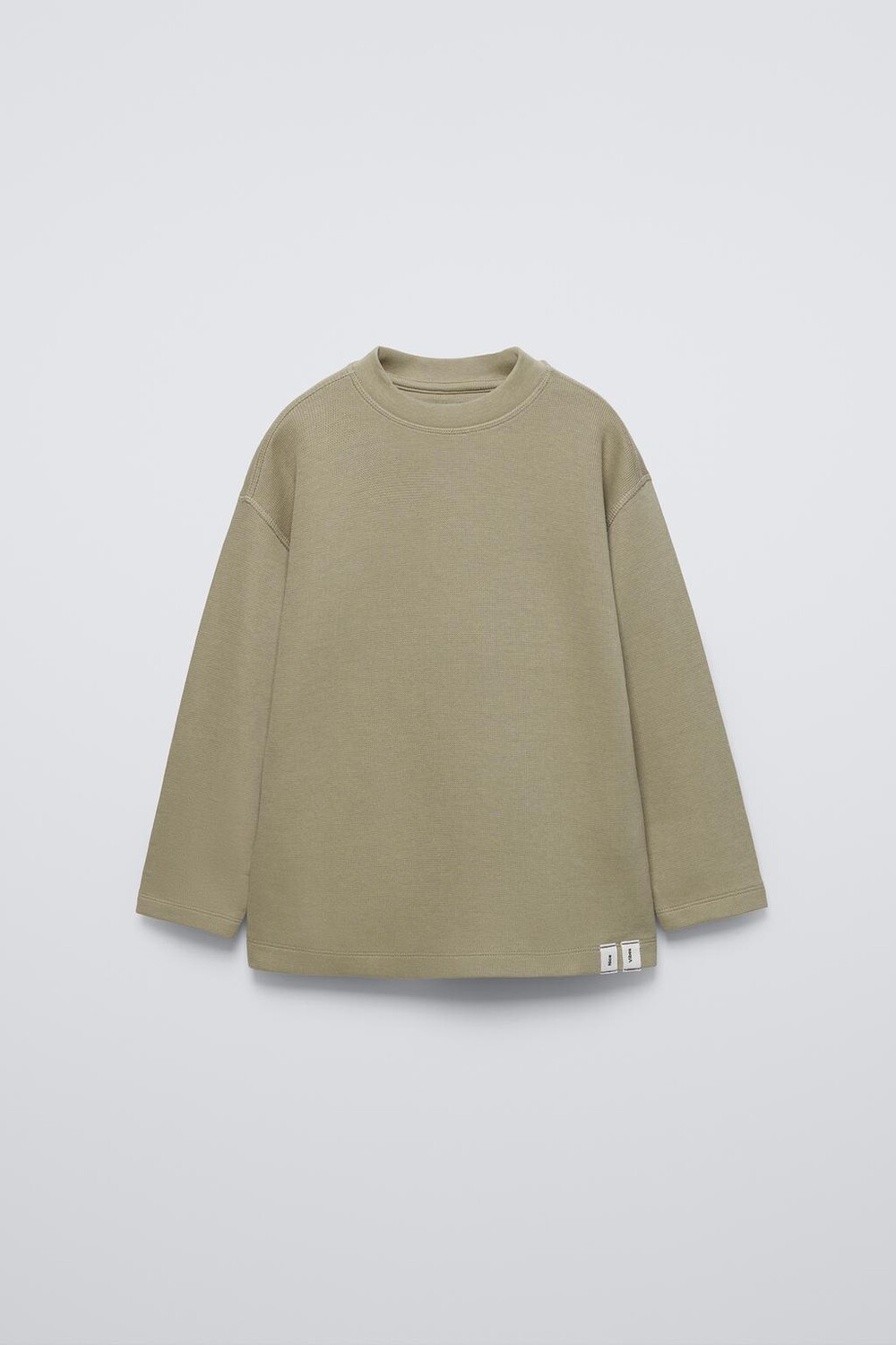 

Фиксуемая футболка с этикетками ZARA, кэмел