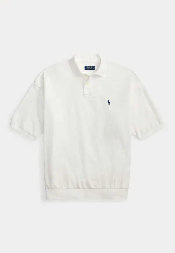 Поло свободного кроя Polo Ralph Lauren, белый — фото 4