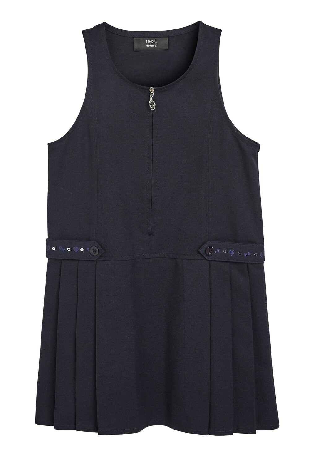 

Летнее платье Embroidered Zip Pinafore Next, синий