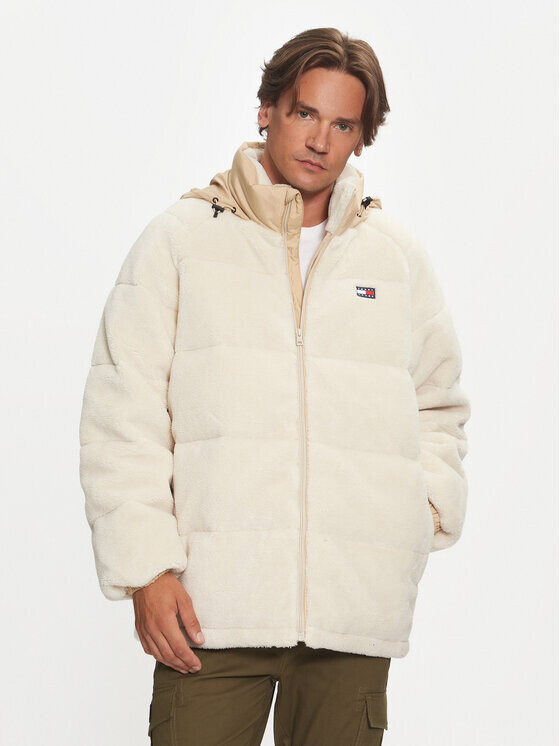 

Пуховик стандартного кроя Tommy Jeans, бежевый