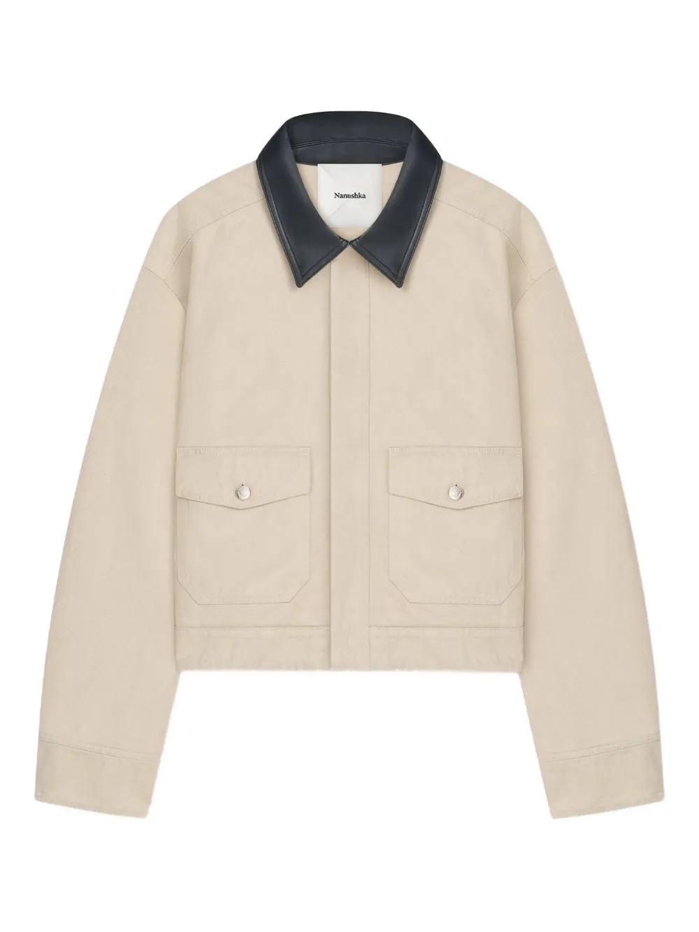 

Рубашка-куртка с воротником Nowell Nanushka, нейтральный