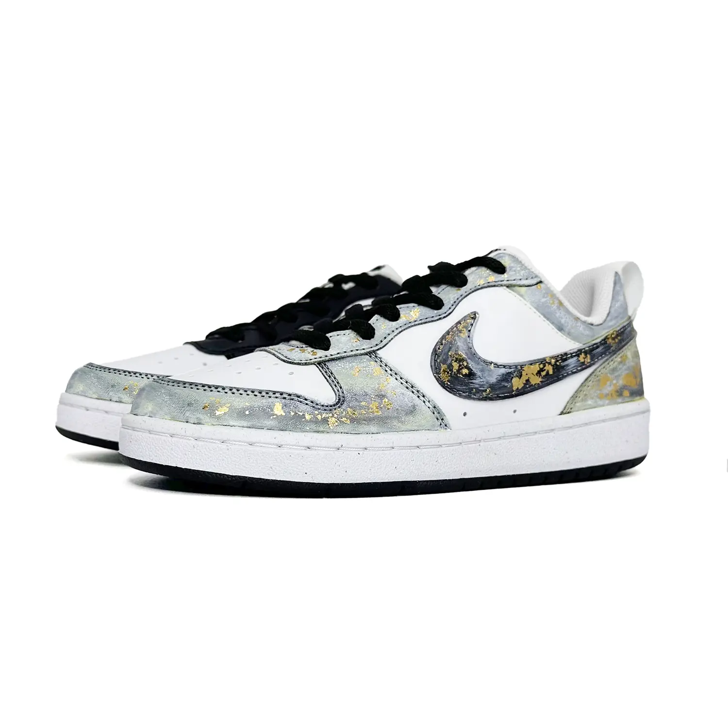 Nike Кроссовки Court Borough Gold Stamped Craft During The Gold Rush из синтетической кожи с противоскользящим и износостойким покрытием, низкие — фото 4