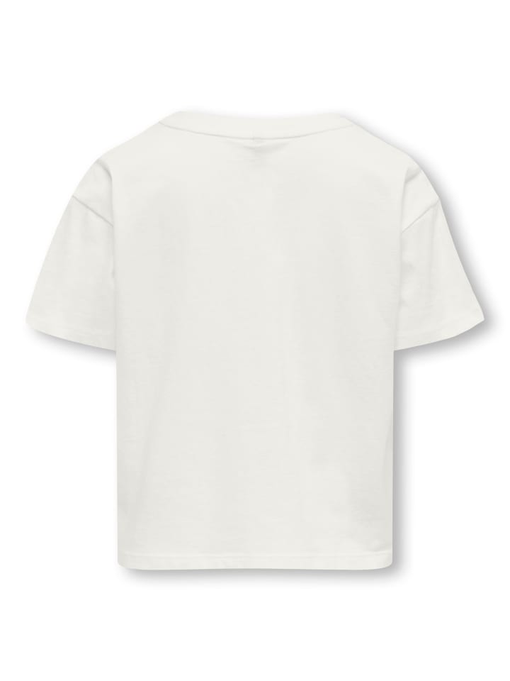 Футболка KIDS ONLY T-Shirt KOGMAIKEN LIFE CROP S/S ONLY, цвет cloud dancer — фото 2