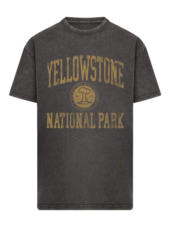 

F4NT4STIC Футболка оверсайз с изображением национальных парков США Йеллоустон, Вайоминг, черного цвета, Черный, F4NT4STIC Футболка оверсайз с изображением национальных парков США Йеллоустон, Вайоминг, черного цвета