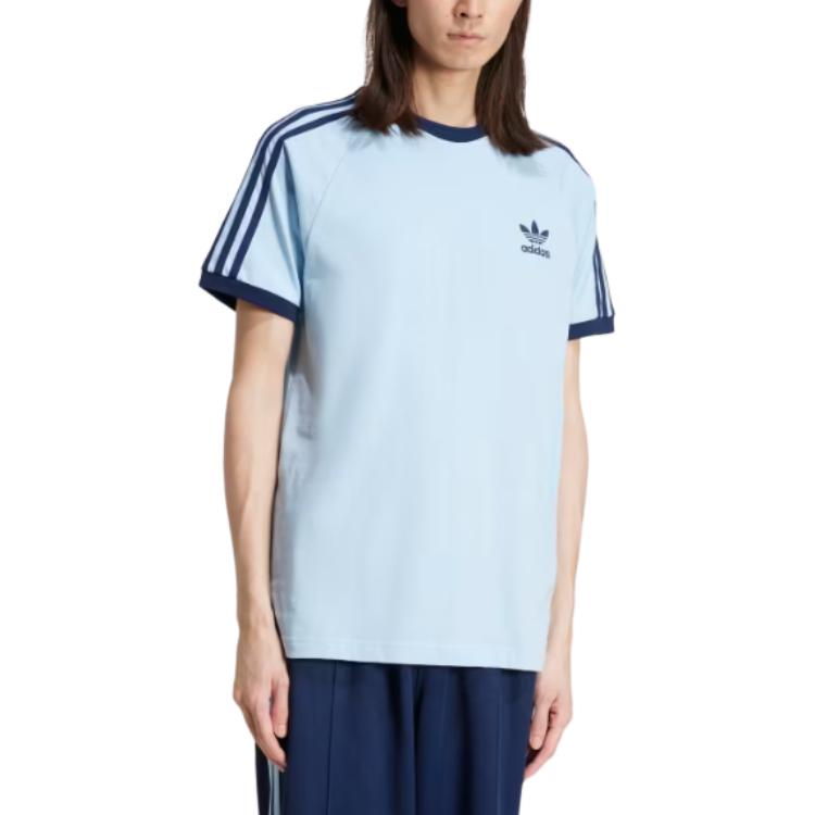 Футболка Adidas 3 Stripes Adidas Originals, синий — фото 4