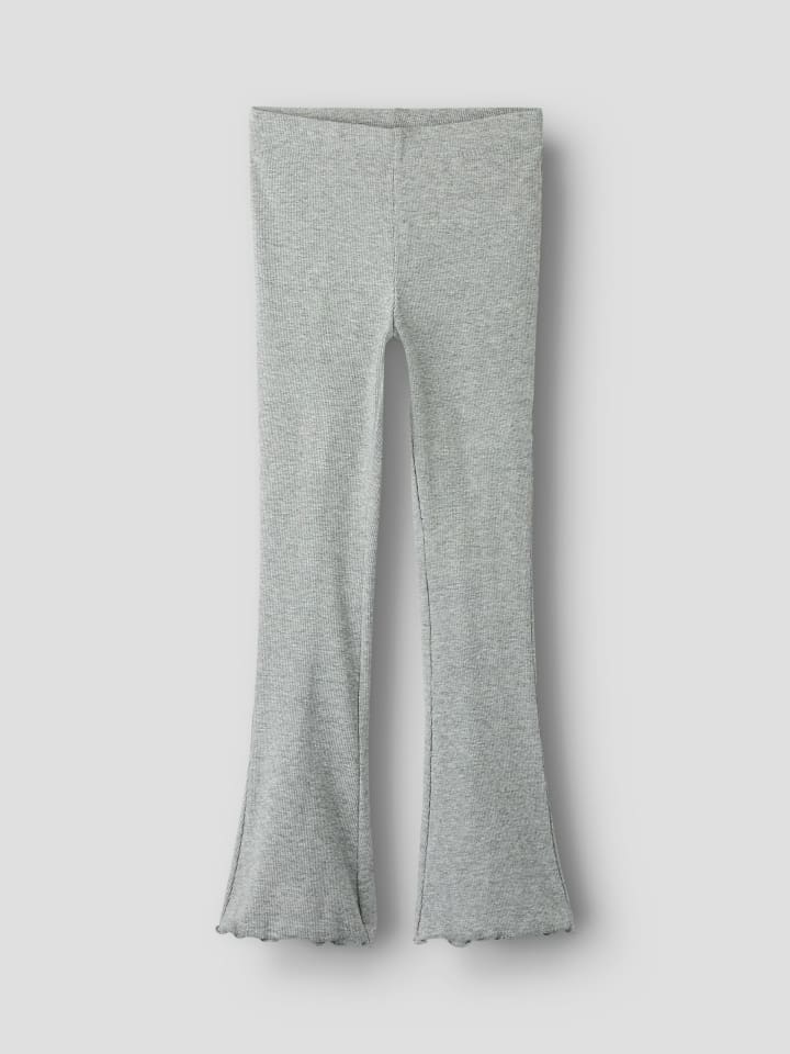 Name it Леггинсы NKFNAKAL BOOTCUT LEGGING серого меланжевого цвета — фото 3