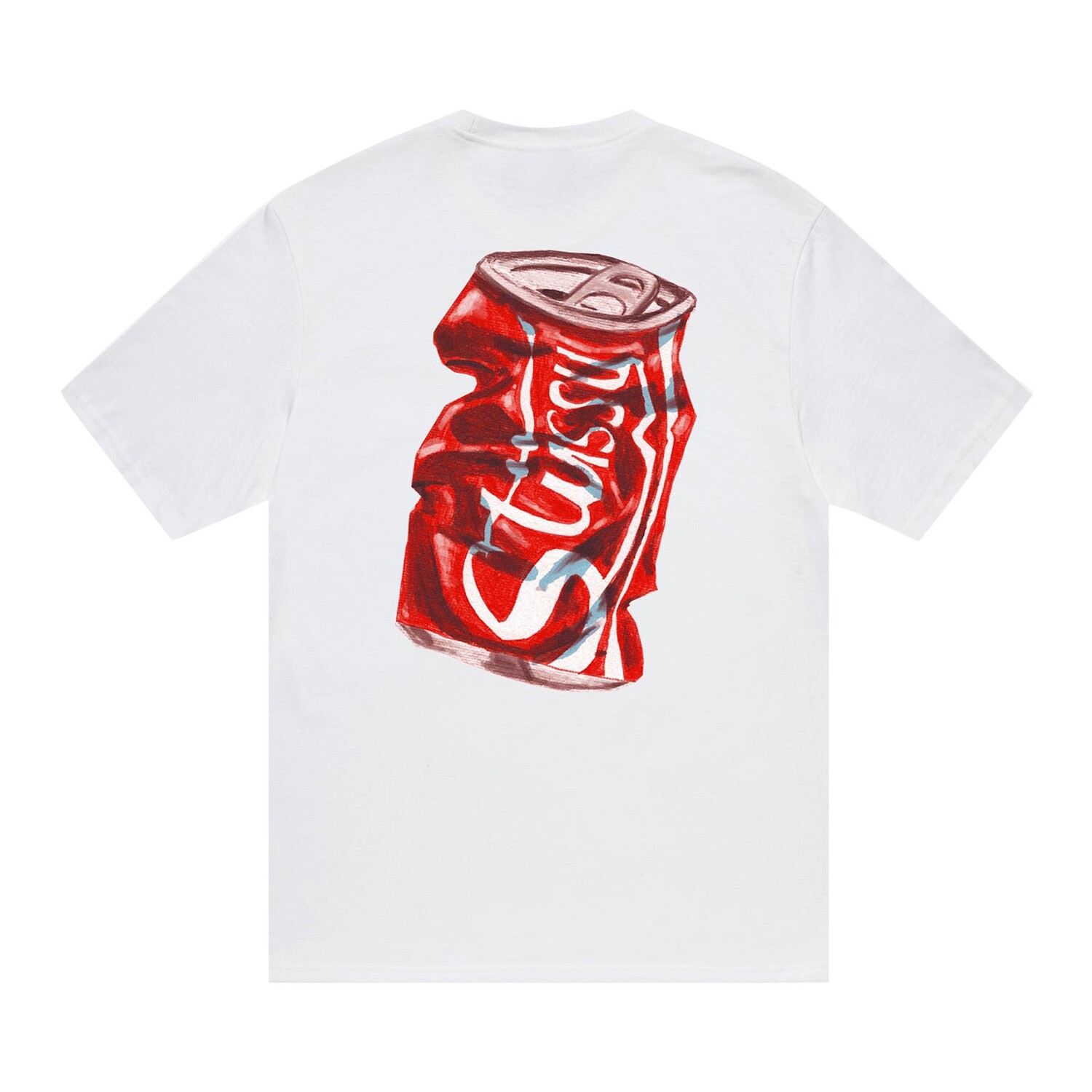 Футболка Stussy из банки с газировкой, белая — фото 2