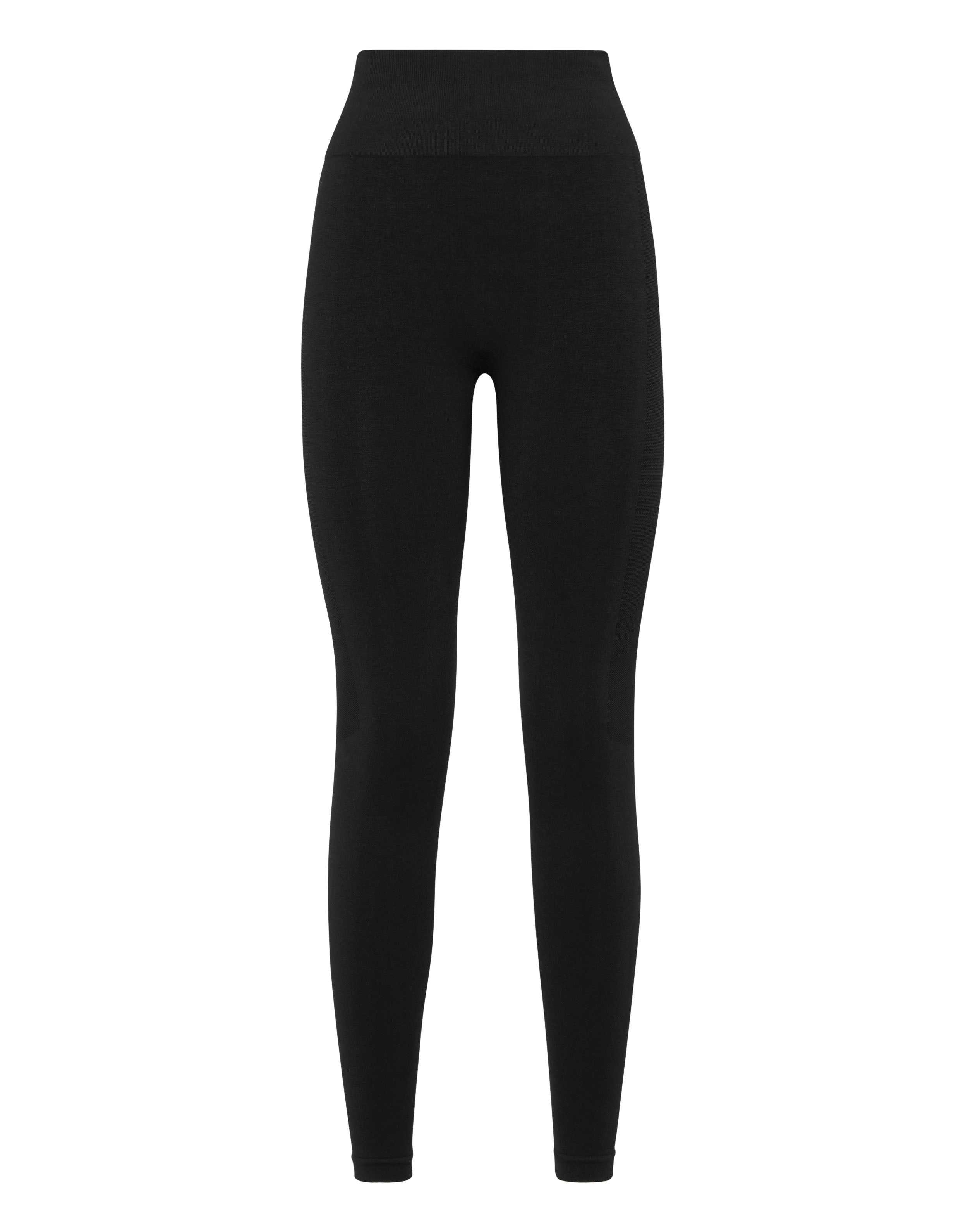 

Спортивные леггинсы без швов Logo PLEIN SPORT, черный
