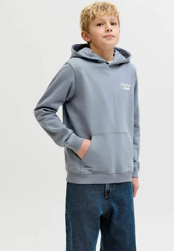 Толстовка с капюшоном Jornorrebro typo back hood sn jnr hoodie Jack & Jones Junior, пассатные ветры — фото 3